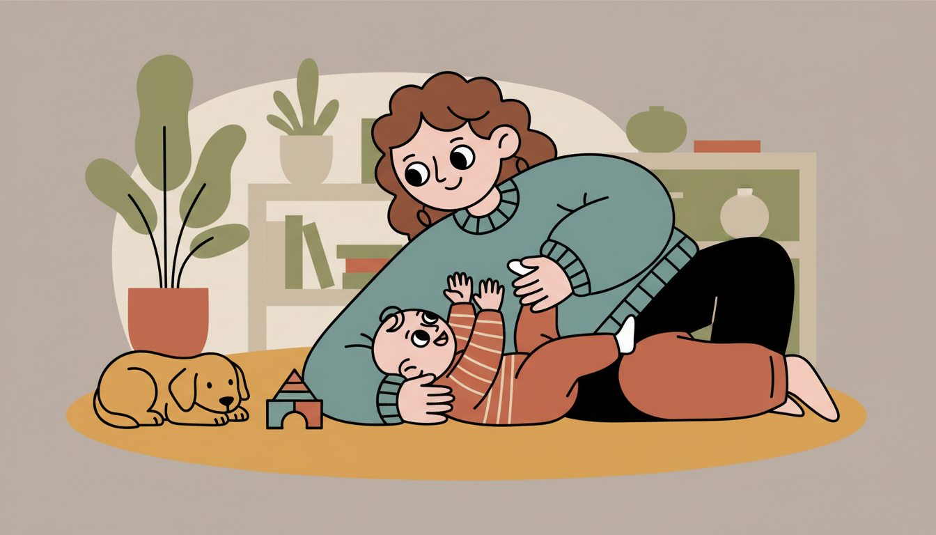 Floor stretches together