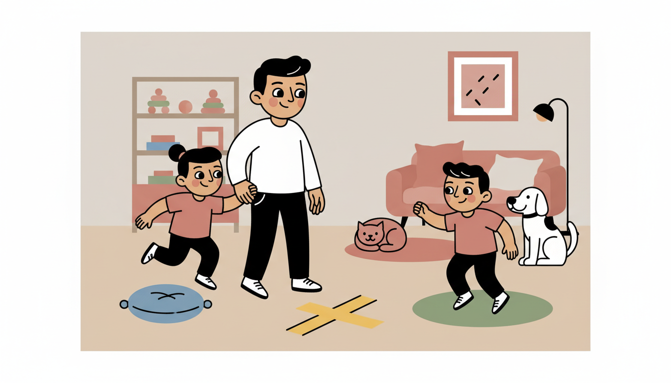 Jumping practice stations