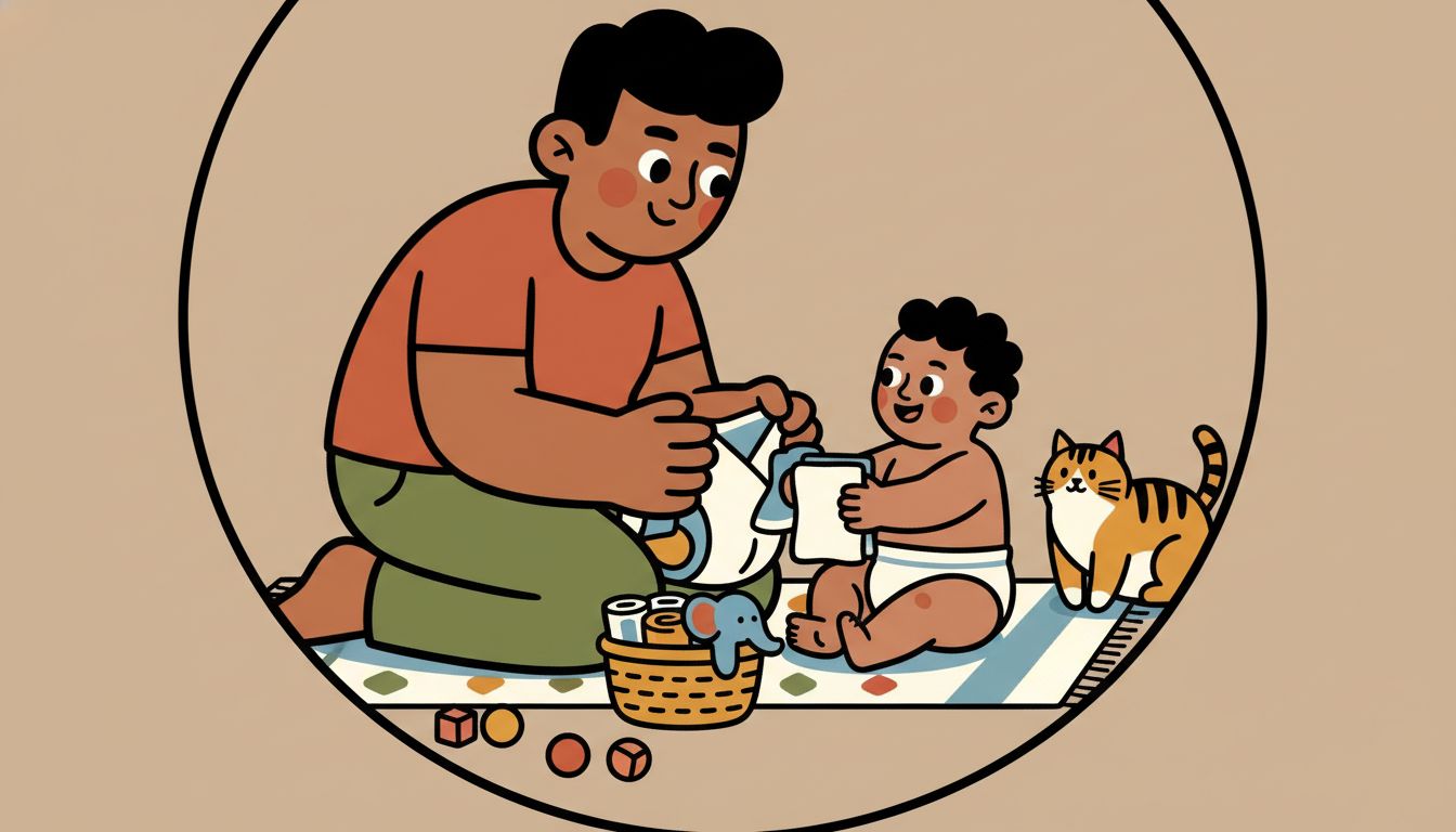 Diaper basket helper