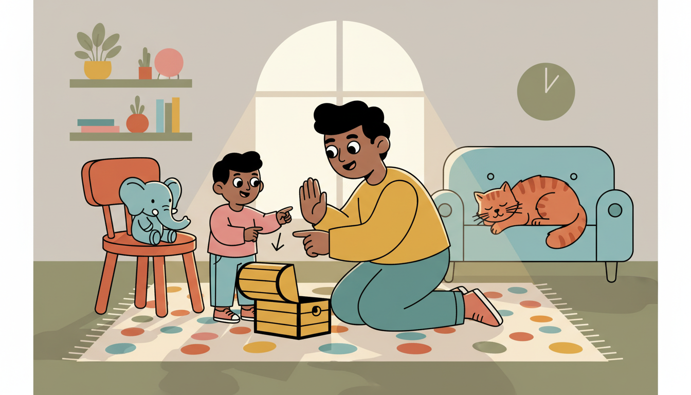 Turn-taking treasure hunt