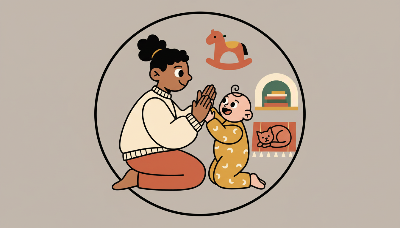 Patty-cake rhythm game