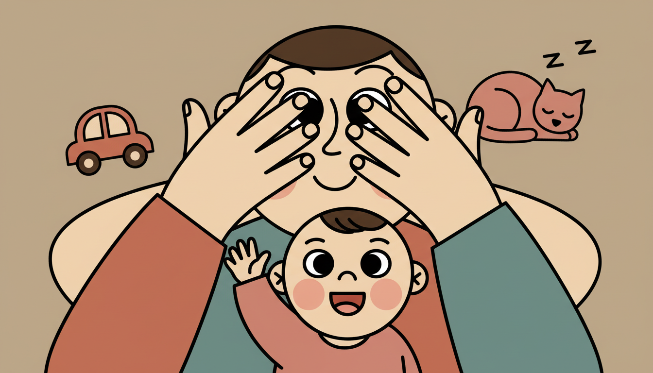 Peek-a-boo comfort game