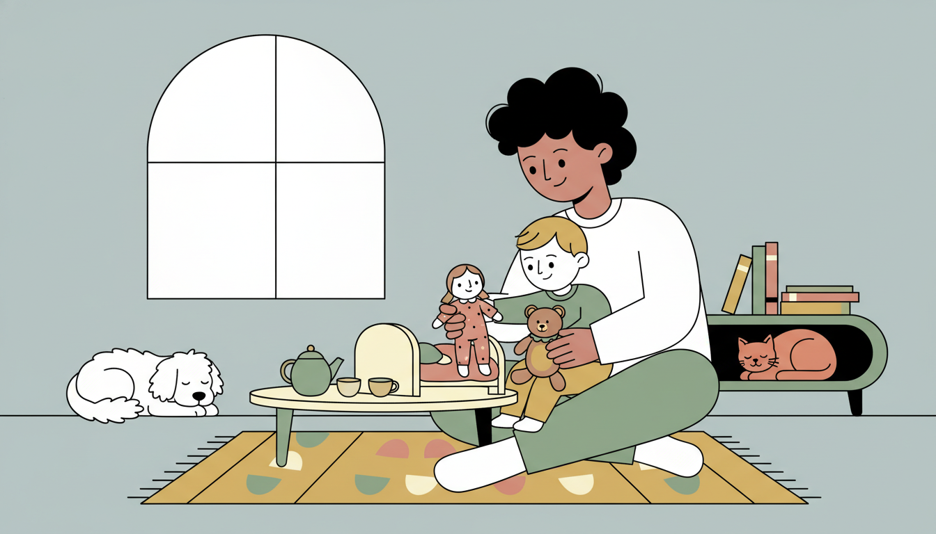 Pretend play family routines